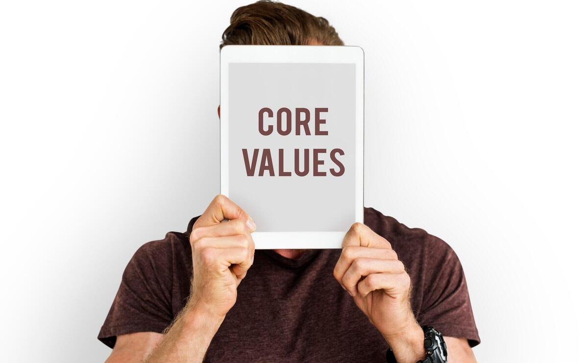 Core values word young people