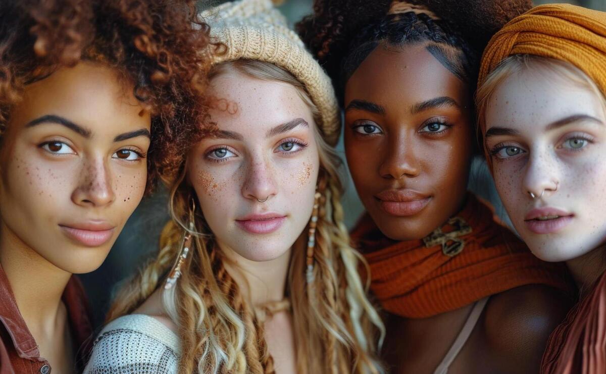 Diverse Group of People With Different Colored Hair